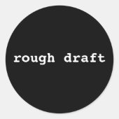 ruwe schets ronde sticker (Voorkant)