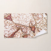 Ruwe steen in roombruin bad handdoek (Handdoek)