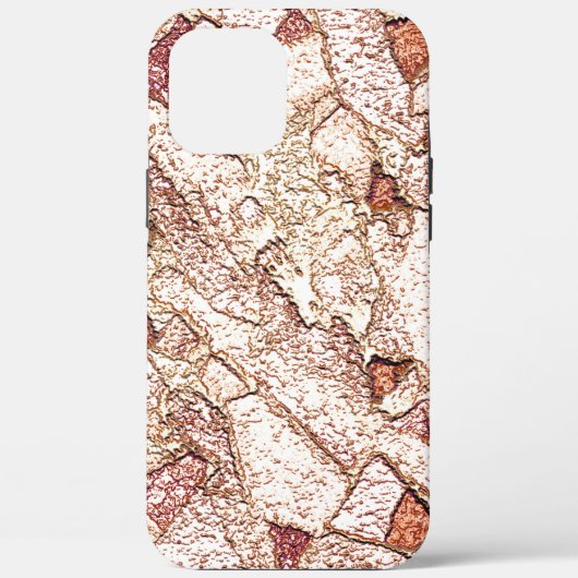Ruwe steen in roombruin Case-Mate iPhone case (Achterkant)