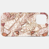 Ruwe steen in roombruin Case-Mate iPhone case (Achterkant (horizontaal))