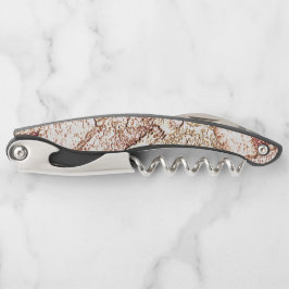 Ruwe steen in roombruin kurkentrekker