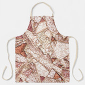 Ruwe steen in roombruin schort (Voorkant)