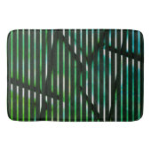 Ruwe strepen over een groen gekleurd abstract ontw badmat (Voorkant)