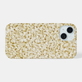 Ruwe suikerklontjes iPhone 15 case (Achterkant horizontaal)