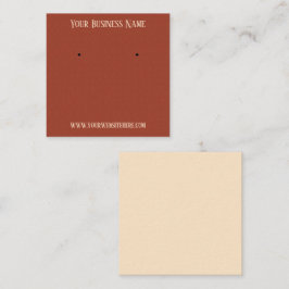Ruwe Terracotta Textuur Vierkante Visitekaartje