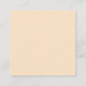 Ruwe Terracotta Textuur Vierkante Visitekaartje (Achterkant)