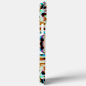 Ruwe textuurmix met zilverborden, kaleidoscoop Case-Mate iPhone case (Achterkant / Rechts)