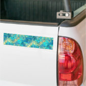 Ruwe turquisstructuur bumpersticker (Op Truck)
