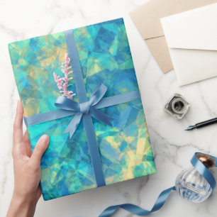 Ruwe turquisstructuur cadeaupapier