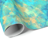 Ruwe turquisstructuur cadeaupapier (Rol Hoek)