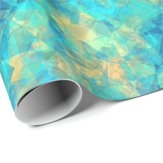 Ruwe turquisstructuur cadeaupapier (Rol Hoek)