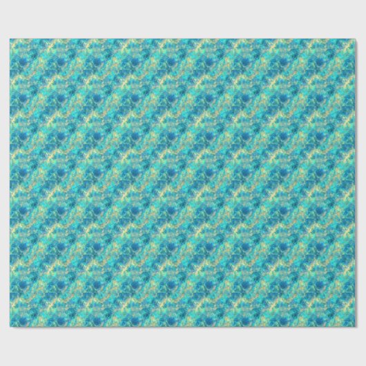Ruwe turquisstructuur cadeaupapier (Vlak)