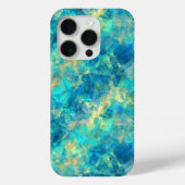 Ruwe turquisstructuur Case-Mate iPhone case (Achterkant)