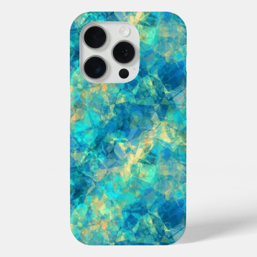 Ruwe turquisstructuur Case-Mate iPhone case (Achterkant)