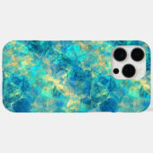 Ruwe turquisstructuur Case-Mate iPhone case (Achterkant (horizontaal))