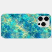 Ruwe turquisstructuur Case-Mate iPhone case (Achterkant (horizontaal))