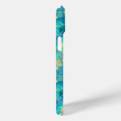 Ruwe turquisstructuur Case-Mate iPhone case (Achterkant / Rechts)