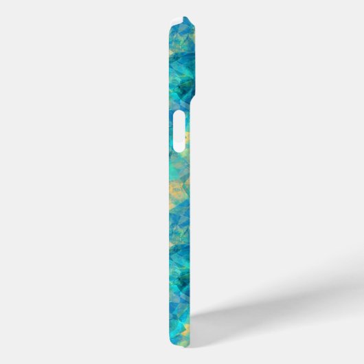 Ruwe turquisstructuur Case-Mate iPhone case (Achterkant / Rechts)