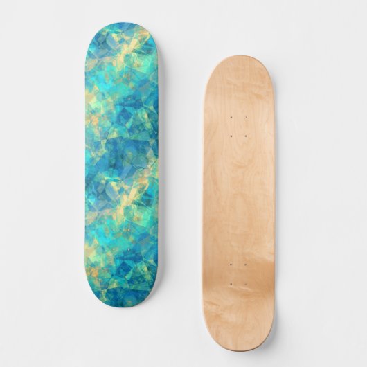 Ruwe turquisstructuur persoonlijk skateboard (Voorkant)