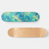 Ruwe turquisstructuur persoonlijk skateboard (Horizontaal)