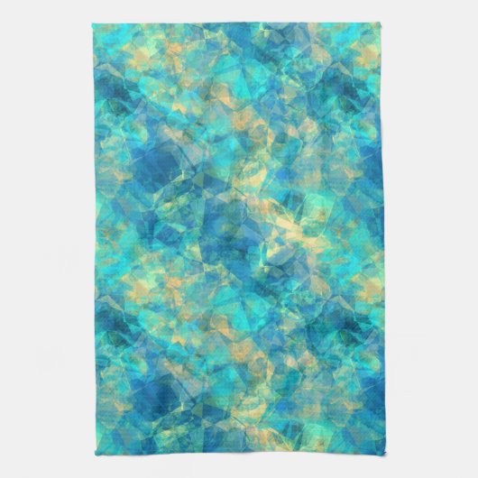 Ruwe turquisstructuur theedoek (Verticaal)
