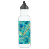 Ruwe turquisstructuur waterfles  (Rechts)