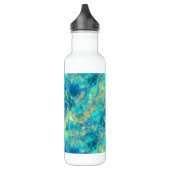 Ruwe turquisstructuur waterfles  (Links)