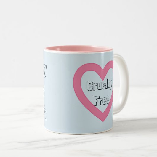 Ruwe veen/vegetarische blauwe Mok (Voorkant rechts)