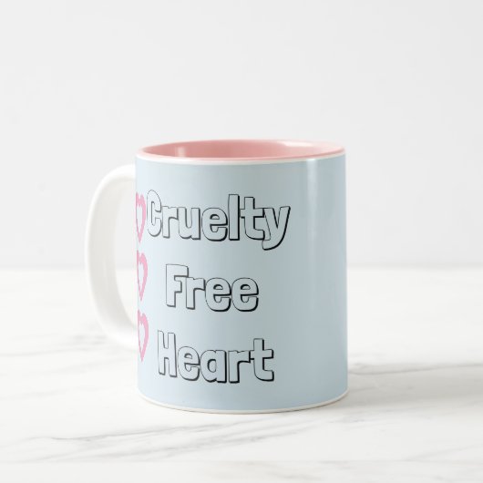 Ruwe veen/vegetarische blauwe Mok (Voorkant links)