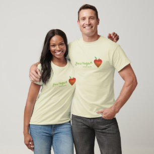 Ruwe vegan met al mijn liefde (rood appelhart) t-shirt