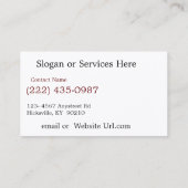 Ruwe voorkant oude reparatieschop voor vrachtwagen visitekaartje (Achterkant)