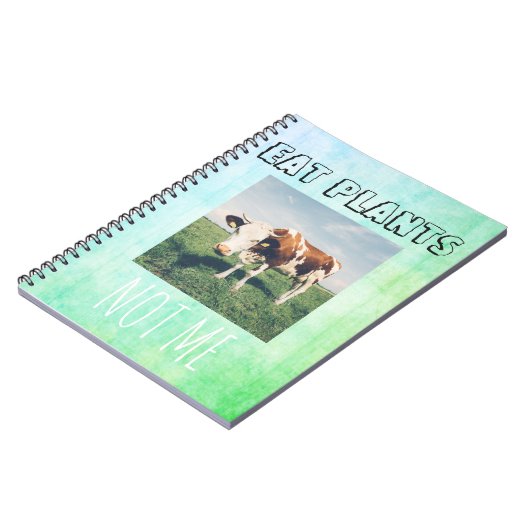 Ruwe vrije NOTEBOOK voor vegaanvegetariërs Notitieboek (Linkerzijde)