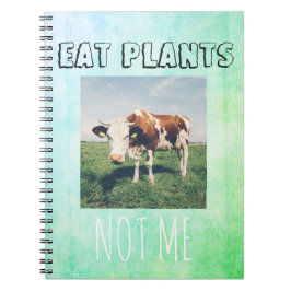 Ruwe vrije NOTEBOOK voor vegaanvegetariërs Notitieboek