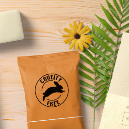 Ruwe vrije, Vegan Small Business Rubberstempel