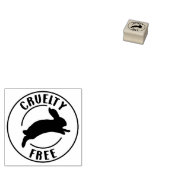 Ruwe vrije, Vegan Small Business Rubberstempel (Gestempeld)