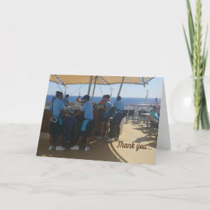 Ruwe wenskaart - Dank u (vouwen) Kaart