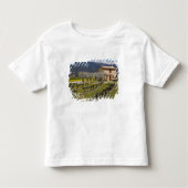 Ruwe wijngaarden, fruitbloesems, steenhuisjes, kinder shirts (Voorkant)