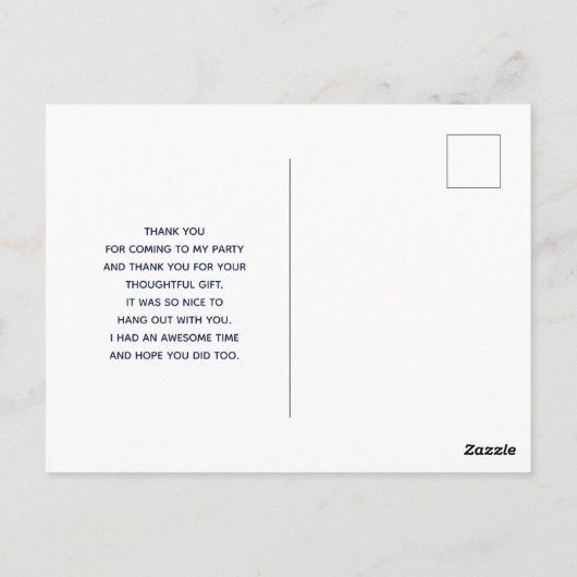 Ruwe witte melkkan met bloemen Dank je wel Briefkaart (Achterkant)