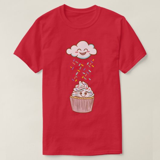 Ruwe wolken - grappig - Baking Lover Cupcake 1244 T-shirt (Design voorkant)