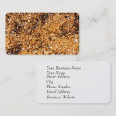 Ruwe zandtextuur visitekaartje (Voorkant / Achterkant)