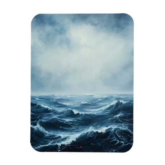 Ruwe zee golven flexibel magneet (Verticaal)