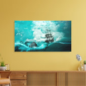 Ruwe Zeeen Canvas Afdruk (Insitu (Woonkamer))