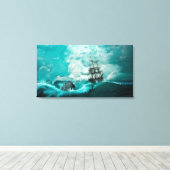 Ruwe Zeeen Canvas Afdruk (Insitu (Houten vloer))