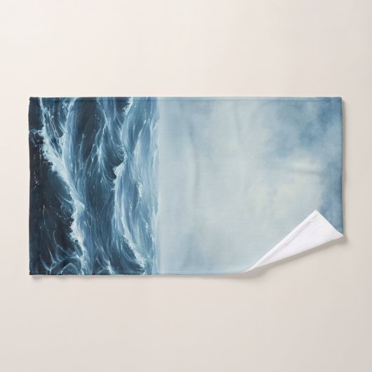 Ruwe Zeeen oceaangolven Bad Handdoek (Handdoek)