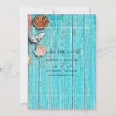 Ruwe zomer strand bruiloft save the date (Voorkant)