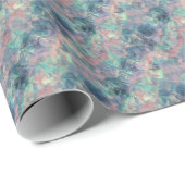 Ruwe zonneblauwe textuur cadeaupapier (Rol Hoek)