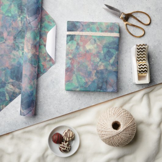 Ruwe zonneblauwe textuur cadeaupapier (Crafts)