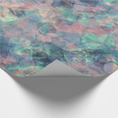 Ruwe zonneblauwe textuur cadeaupapier (Hoek)