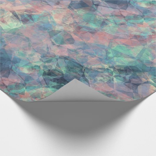 Ruwe zonneblauwe textuur cadeaupapier (Hoek)