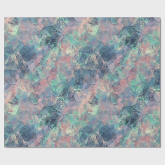 Ruwe zonneblauwe textuur cadeaupapier (Vlak)